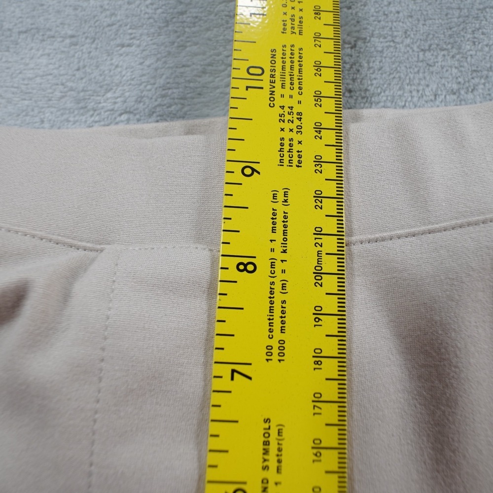 Quince Ponte Knit Pants Womens Small Beige Stretch Straight Leg Work Comfort - Picture 8 of 14